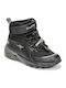 Παιδικά Sneakers High με Σκρατς Μαύρα