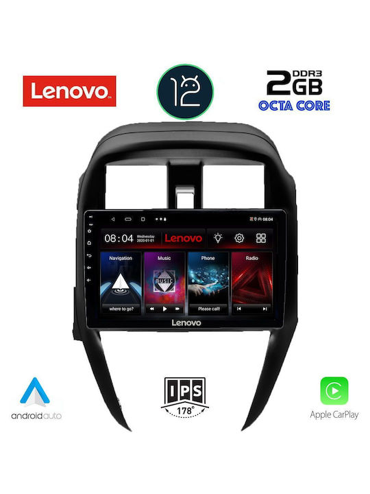 Lenovo Sistem Audio Auto pentru Nissan Însorit / Almera (Bluetooth/USB/AUX/WiFi/GPS/Apple-Carplay) cu Ecran Tactil 10.1"