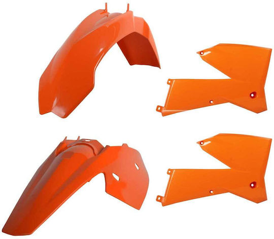 Polisport Set de Piese din Plastic pentru Motocicletă Portocaliu 1buc