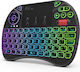 Riitek Mini X8 RGB Wireless Keyboard with Touchpad English US