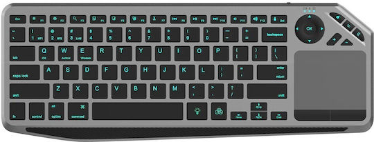 Techly ICTB9801TB Kabellos Tastatur mit Touchpad Englisch US