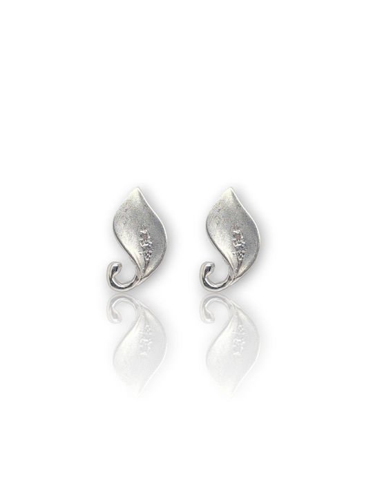 Mentzos Earrings made of Platinum with Stones