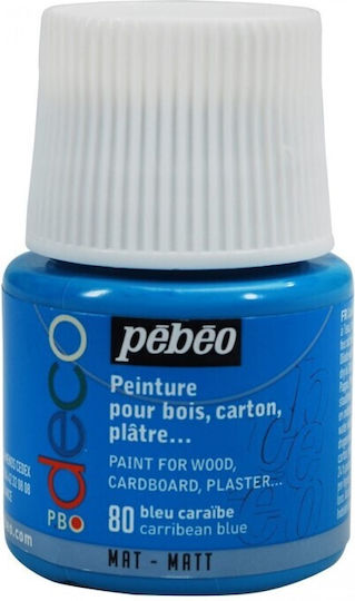 Pebeo Χρωστική Χειροτεχνίας Μπλε για Ξύλο 45ml