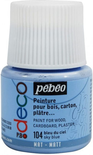 Pebeo Handwerkliche Farbe Blau Für Holz 45ml