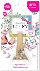 Lukky Cosmetics Toys Confetti Series Gold Glitter Children's Nail Polish Gold