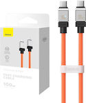 Baseus CoolPlay USB 2.0 Kabel USB-C männlich - USB-C 100W Orange 2m (CAKW000307)