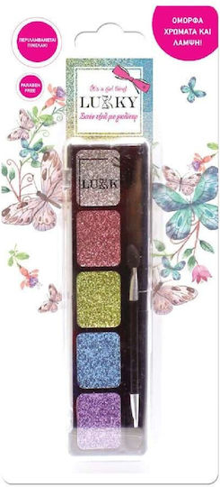 Lukky Cosmetics Toys Гел Сенки За Очи Сребърно-Розови-Сини-Лилави-Лайм