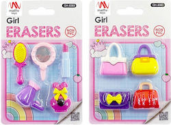 QiHao Eraser Set for Pencil and Pen Girl Going Out (Μiscellaneous Designs/Colors) 1pcs