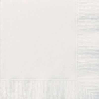 Party Napkins White 20pcs