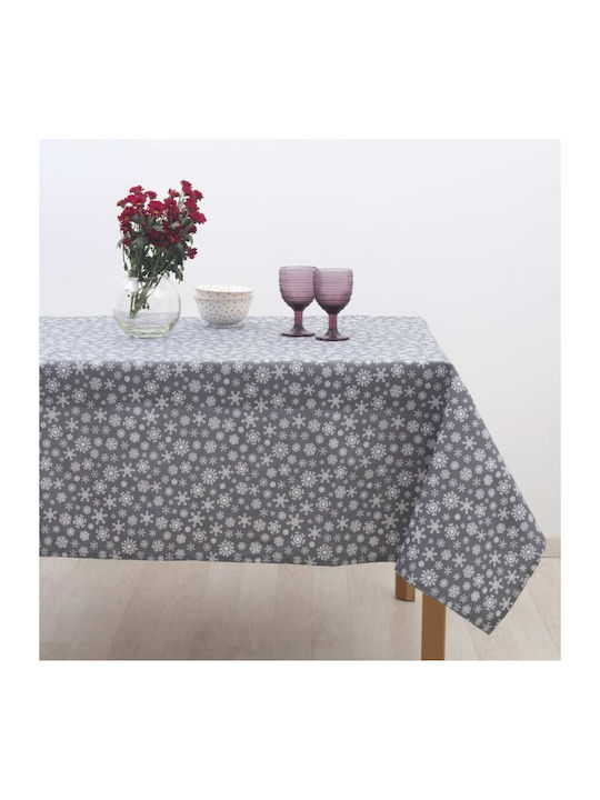 Dimeco Dimeco 8581 Christmas Tablecloth Fabric Gray L260xW140cm.