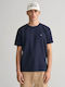 Gant Men's Short Sleeve T-shirt Navy Blue