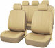 Set Huse Auto 9buc Piele sintetica Bej