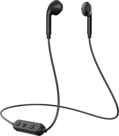 Moye Hermes Earbud Bluetooth Handsfree Ακουστικά με Αντοχή στον Ιδρώτα Μαύρα