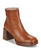 Hispanitas Leather Women's Ankle Boots Brown