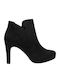 Wildleder Stiefeletten Damen Schwarz