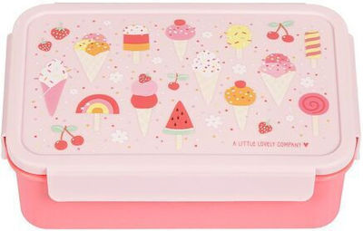 A Little Lovely Company Ice-cream Recipient pentru mâncare pentru copii din plastic 0.85lt Roz 18 x 12 x 6buc