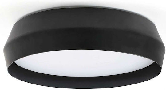Faro Barcelona Shoku Deckenleuchte 35cm Schwarz mit Integrierter LED