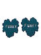 Funky Geranium Earrings made of Clay