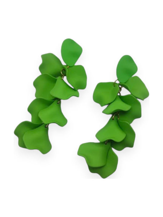Dezlen Ohrringe mit Steinen Green