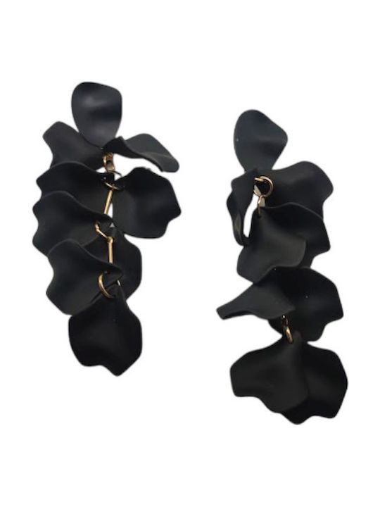 Dezlen Ohrringe mit Steinen Black