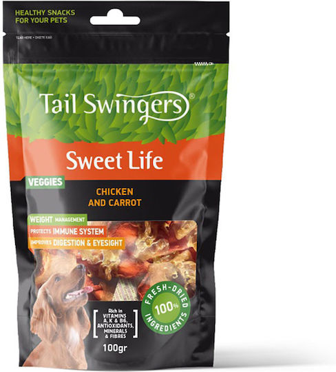 Tailswingers Leckerli für Hunde mit Fleisch, Huhn und Karotte 100gr