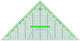 M+R Geometrisches Dreieck Transparent 32cm