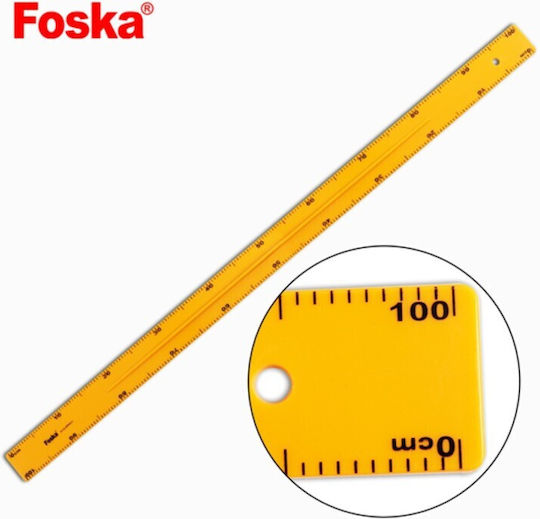 Foska Plastic Ruler 100cm