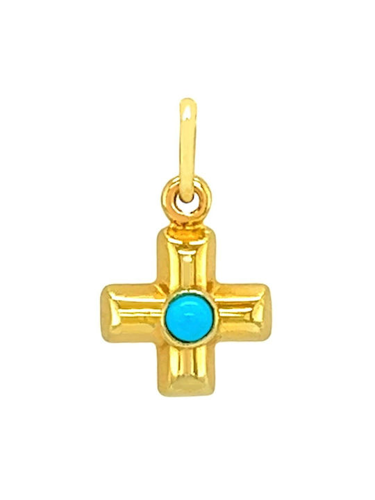 Xryseio Women's Gold Cross 14K