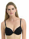 Miss Rosy Push Up Bra Underwire Black