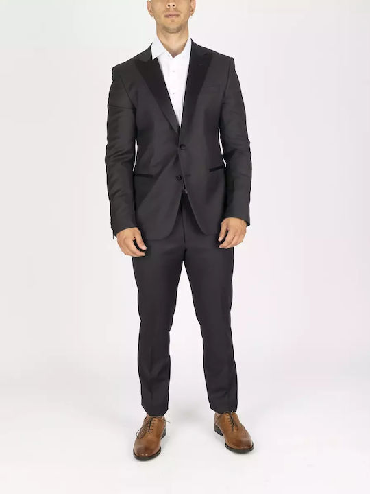 CC Collection Corneliani Men's Suit Black