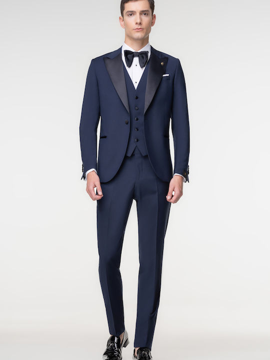 Manuel Ritz Men's Suit Blue