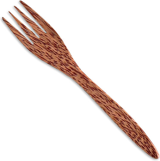 Green Elephant Wooden Table Fork Brown
