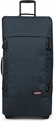Eastpak Tranverz L Large Travel Suitcase Fabric Triple Denim with 2 Wheels Height 79cm.