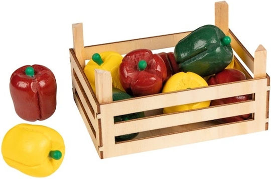 Goki Hölzernes Gemüse Spielzeug mit Paprika für 3+ Jahre