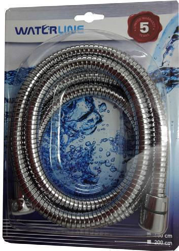Water Line Metallic Shower Hose Silver 150cm (1/2")