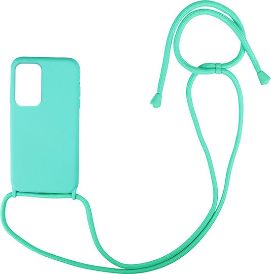 Sonique CarryHang Back Cover Silicone 0.5mm with Strap Light Blue (Galaxy A23)