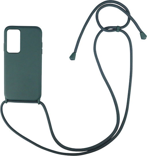 Sonique Back Cover Silicone 0.5mm with Strap Green (Poco F4 5G)