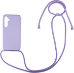 Sonique CarryHang Coperta din spate Silicon 0.5mm cu Brățară Liliac (Galaxy A54)