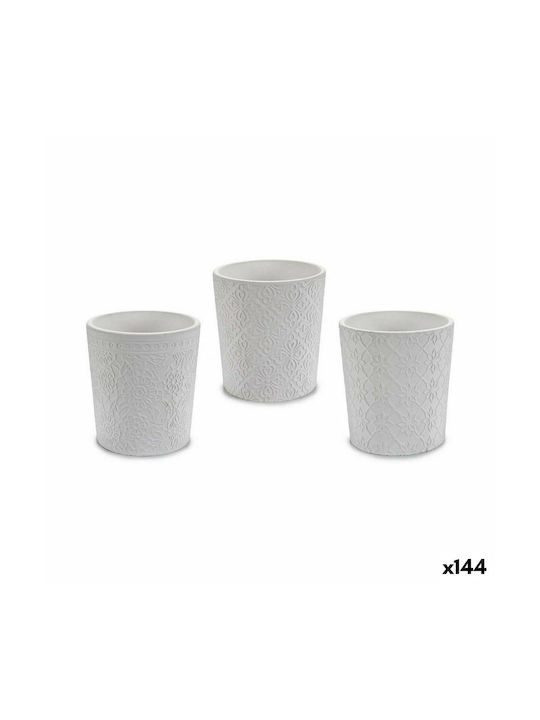 Ibergarden S3625180 Γλάστρα σε Λευκό Χρώμα 12.3x12.3cm