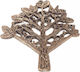 Tatu Moyo Glücksbringer Metallisch Material für Schmuck Gold in Form Blume 6.5x5.5cm.