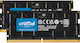 Crucial 64GB DDR5 RAM με 2 Modules (2x32GB) και Ταχύτητα 5600 για Laptop