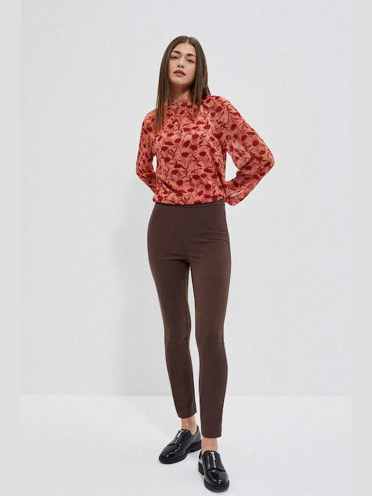 Make your image Women's Fabric Trousers Brown