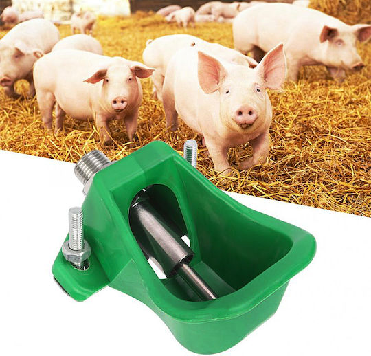 Automatisch Rostfreier Stahl Gießkanne für Schweine und Rinder 9x13cm.