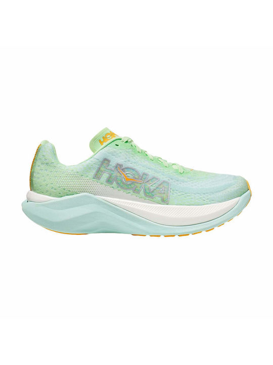Hoka Mach X Γυναικεία Αθλητικά Παπούτσια Running Lime Glow / Sunlit Ocean