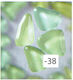 Next Glass Decorative Stone for DIY Crafts Green 140pcs