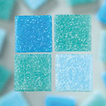 Efco Decorative Stone for DIY Crafts Turquoise 1x1cm.