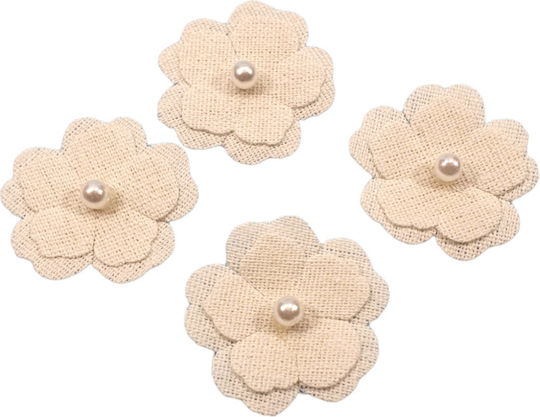 Palma Emporio Decorative Flower for DIY Crafts Ecru 6 Pieces