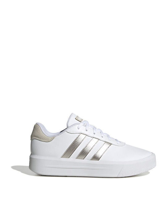 adidas gazelle silver green womens Shop White Womens Grand Court Platform Sneakers – Shoebacca main image 0
