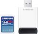 Samsung Pro Plus (2023) SDXC 256GB U3 V30 UHS-I cu cititor USB