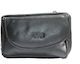 Tabakbeutel Lederne Tabaktasche in Schwarz mit magnetischem Verschluss 13x9cm